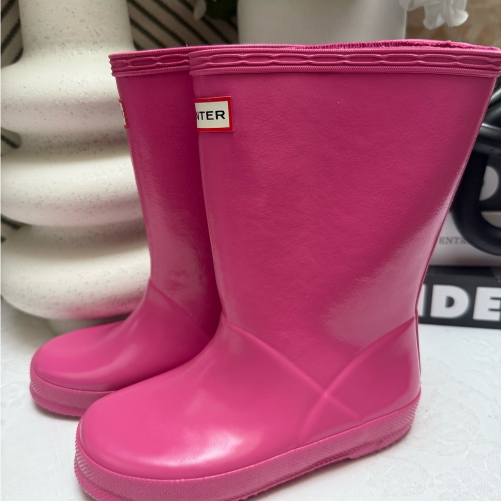 Hunter Pink Rain & Snow Boots Waterproof Mid-Calf - Picture 2 of 11